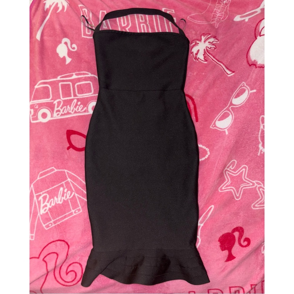 Halter Fishtail Bandage Dress